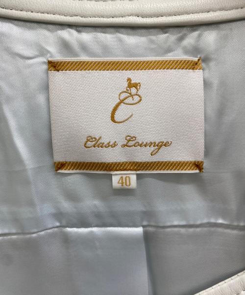 class lounge（クラスラウンジ）class lounge (クラスラウンジ) スタンドカラージャケット ミントグリーン サイズ:40の古着・服飾アイテム