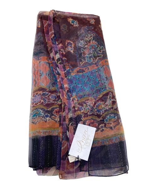 岡重（オカジュウ）岡重 (オカジュウ) iman ショール パープル 未使用品の古着・服飾アイテム