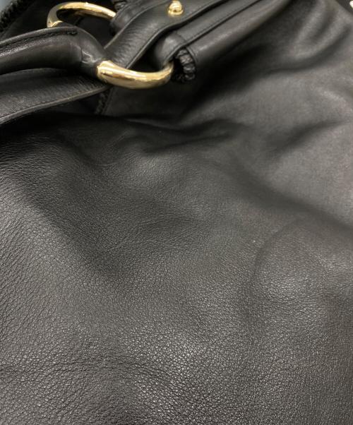 GUCCI（グッチ）GUCCI (グッチ) ホーズビットフローラワンハンドルバッグ ブラックの古着・服飾アイテム