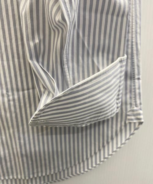 BEAMS F（ビームスエフ）BEAMS F (ビームスエフ) ロンドンストライプ レギュラーカラーシャツ グレー×ホワイト サイズ:15 3/4)/40の古着・服飾アイテム