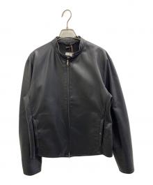 INSPINCT（インスピンクト）の古着「シングルライダースジャケット」｜ブラック