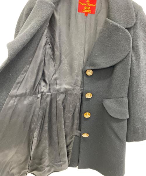 Vivienne Westwood RED LABEL（ヴィヴィアンウエストウッドレッドレーベル）Vivienne Westwood RED LABEL (ヴィヴィアンウエストウッドレッドレーベル) ラブ襟コート ブラック サイズ:2の古着・服飾アイテム