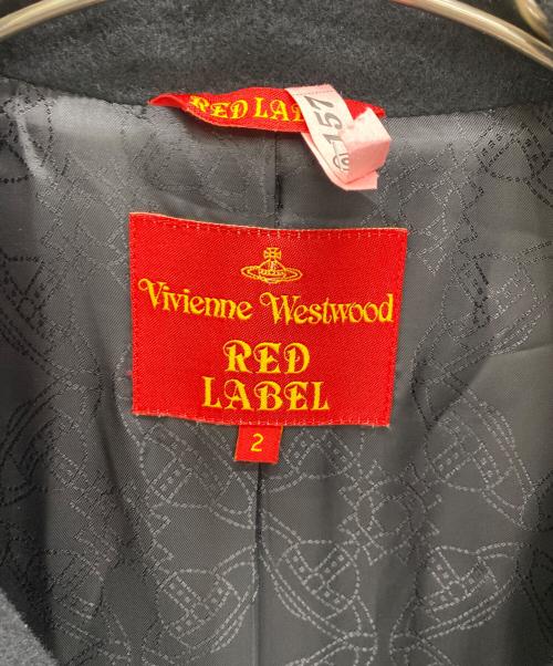 Vivienne Westwood RED LABEL（ヴィヴィアンウエストウッドレッドレーベル）Vivienne Westwood RED LABEL (ヴィヴィアンウエストウッドレッドレーベル) ラブ襟コート ブラック サイズ:2の古着・服飾アイテム