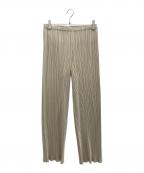 PLEATS PLEASEプリーツプリーズ）の古着「プリーツパンツ」｜ベージュ
