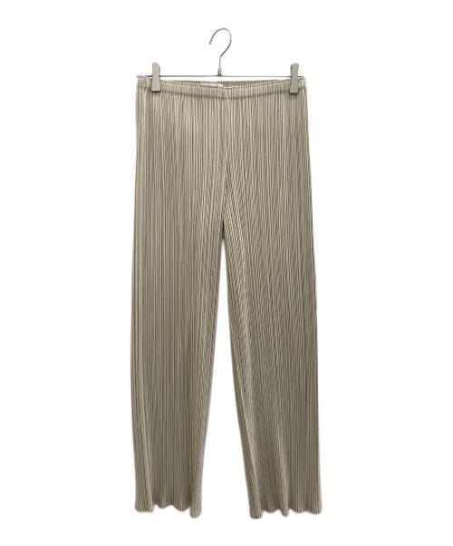 PLEATS PLEASE（プリーツプリーズ）PLEATS PLEASE (プリーツプリーズ) プリーツパンツ ベージュ サイズ:不明の古着・服飾アイテム