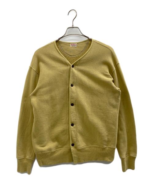 WAREHOUSE（ウエアハウス）WAREHOUSE (ウエアハウス) 厚手カーディガン イエロー サイズ:42の古着・服飾アイテム