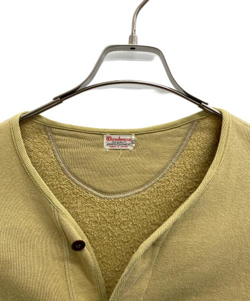WAREHOUSE（ウエアハウス）WAREHOUSE (ウエアハウス) 厚手カーディガン イエロー サイズ:42の古着・服飾アイテム