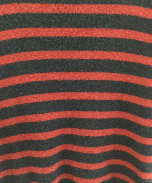 BURBERRY LONDON（バーバリーロンドン）BURBERRY LONDON (バーバリーロンドン) 厚手ニット レッド×ネイビー サイズ:Mの古着・服飾アイテム