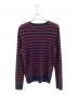 BURBERRY LONDON (バーバリーロンドン) 厚手ニット レッド×ネイビー サイズ:M：9000円