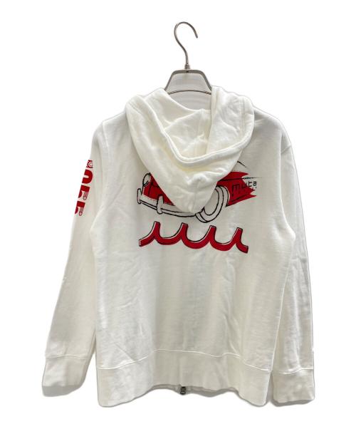 muta MARINE（ムータマリン）muta MARINE (ムータマリン) ジップパーカー ホワイト サイズ:Sの古着・服飾アイテム