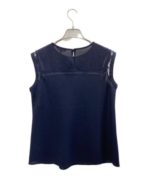 EPOCA（エポカ）EPOCA (エポカ) ノースリーブブラウス ネイビー サイズ:40の古着・服飾アイテム