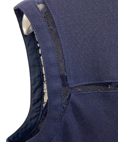 EPOCA（エポカ）EPOCA (エポカ) ノースリーブブラウス ネイビー サイズ:40の古着・服飾アイテム