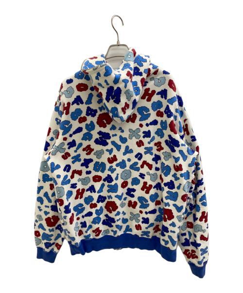 master-piece（マスターピース）master-piece (マスターピース) ジップパーカー ホワイト×ブルー サイズ:XLの古着・服飾アイテム