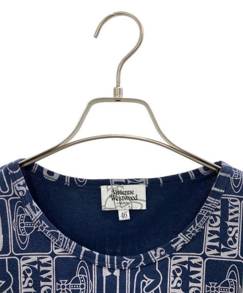 Vivienne Westwood（ヴィヴィアンウエストウッド）Vivienne Westwood (ヴィヴィアンウエストウッド) 半袖カットソー ネイビー サイズ:46の古着・服飾アイテム