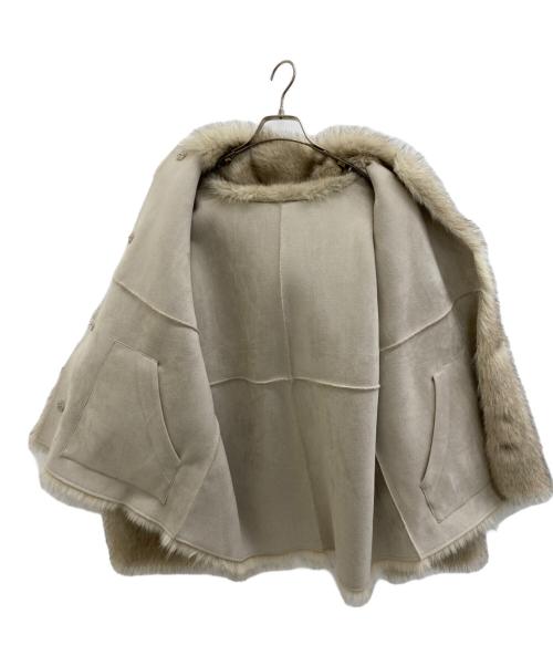 THINK FUR（シンクファー）THINK FUR (シンクファー) Gradation Fur Foody Jacket ベージュ サイズ:Fの古着・服飾アイテム