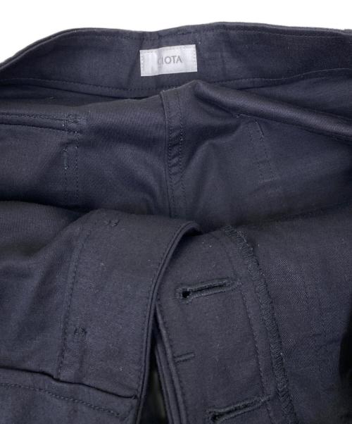 CIOTA（シオタ）CIOTA (シオタ) スビンコットンバックサテンベイカーパンツ ブラック サイズ:6の古着・服飾アイテム