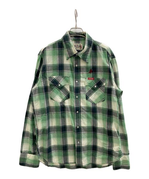 Hysteric Glamour（ヒステリックグラマー）Hysteric Glamour (ヒステリックグラマー) 長袖シャツ グリーン サイズ:Lの古着・服飾アイテム