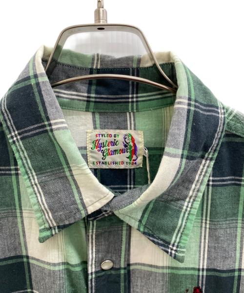 Hysteric Glamour（ヒステリックグラマー）Hysteric Glamour (ヒステリックグラマー) 長袖シャツ グリーン サイズ:Lの古着・服飾アイテム