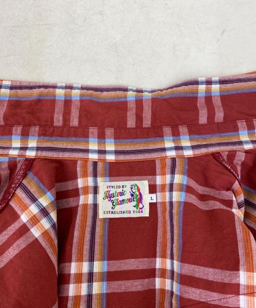 Hysteric Glamour（ヒステリックグラマー）Hysteric Glamour (ヒステリックグラマー) 長袖シャツ レッド サイズ:SIZE Lの古着・服飾アイテム