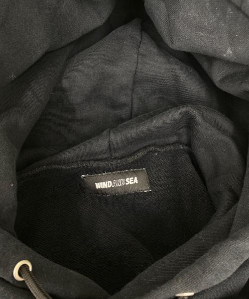 WIND AND SEA（ウィンダンシー）WIND AND SEA (ウィンダンシー) プルオーバーパーカー ブラック サイズ:Lの古着・服飾アイテム