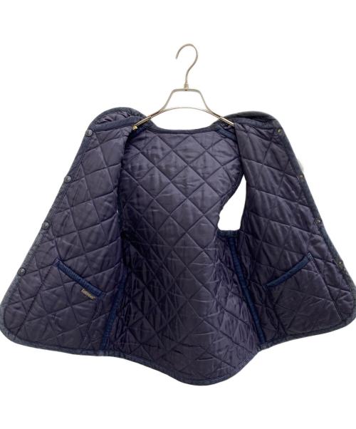 LAVENHAM（ラベンハム）LAVENHAM (ラベンハム) リバーシブルキルティングベスト ネイビー サイズ:36の古着・服飾アイテム
