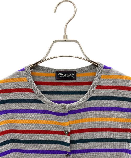 JOHN SMEDLEY（ジョンスメドレー）JOHN SMEDLEY (ジョンスメドレー) 薄手カーディガン グレー サイズ:Mの古着・服飾アイテム