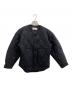 WILD THINGS（ワイルドシングス）の古着「W'S NO COLLAR QUILTED JACKET」｜ブラック