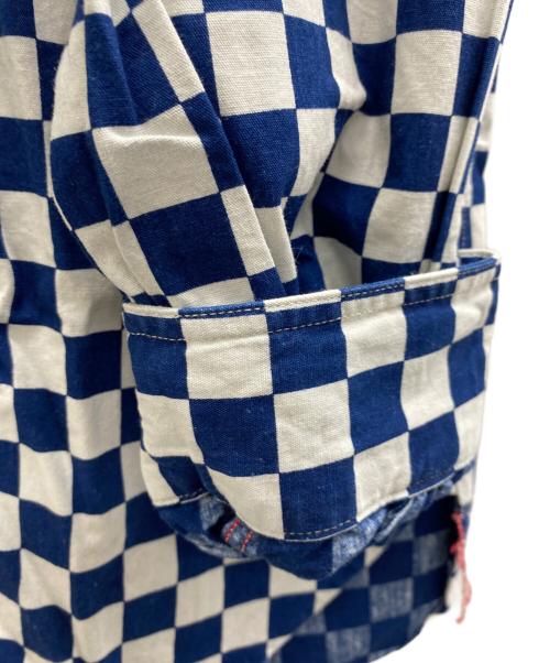 SUGAR CANE（シュガーケーン）SUGAR CANE (シュガーケーン) 長袖シャツ ブルー×ホワイト サイズ:XLの古着・服飾アイテム