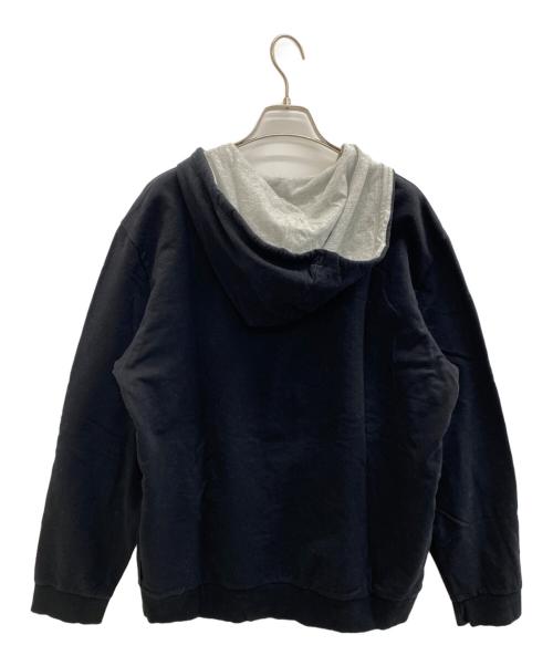 EMPORIO ARMANI（エンポリオアルマーニ）EMPORIO ARMANI (エンポリオアルマーニ) プルオーバーパーカー ブラック サイズ:XLの古着・服飾アイテム