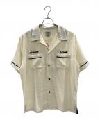 HOUSTONヒューストン）の古着「ボーリングシャツ」｜ベージュ