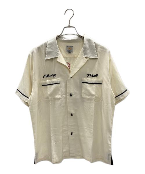 HOUSTON（ヒューストン）HOUSTON (ヒューストン) ボーリングシャツ ベージュ サイズ:XLの古着・服飾アイテム