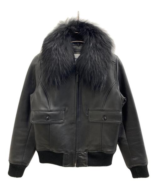 AVIREX（アヴィレックス）AVIREX (アヴィレックス) レザージャケット ブラック サイズ:Sの古着・服飾アイテム