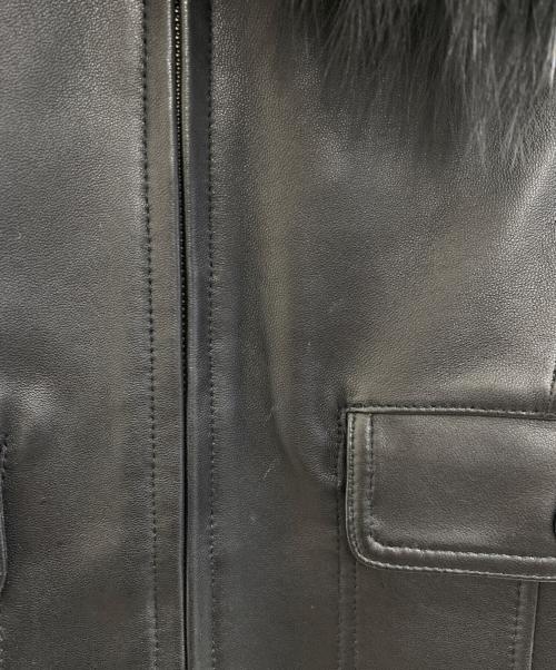 AVIREX（アヴィレックス）AVIREX (アヴィレックス) レザージャケット ブラック サイズ:Sの古着・服飾アイテム