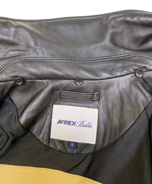 AVIREX（アヴィレックス）AVIREX (アヴィレックス) レザージャケット ブラック サイズ:Sの古着・服飾アイテム
