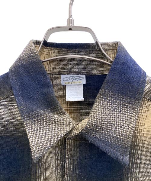 CalTop（キャルトップ）CalTop (キャルトップ) 長袖シャツ ブラック×ブラウン サイズ:Mの古着・服飾アイテム