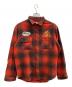 AVIREX（アヴィレックス）の古着「スラブ チェック ワークシャツ」｜レッド