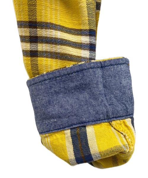 AVIREX（アヴィレックス）AVIREX (アヴィレックス) 	スラブ チェック ワークシャツ イエロー サイズ:2ＸＬの古着・服飾アイテム