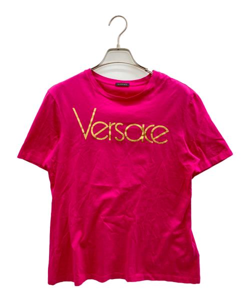 VERSACE（ヴェルサーチェ）VERSACE (ヴェルサーチェ) 半袖カットソー ピンク サイズ:38の古着・服飾アイテム