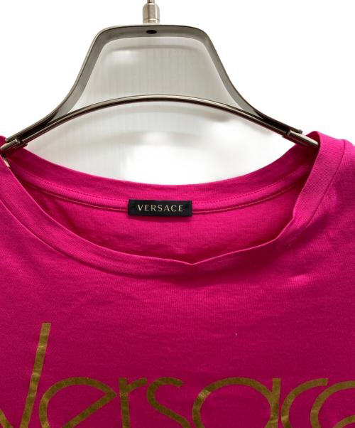 VERSACE（ヴェルサーチェ）VERSACE (ヴェルサーチェ) 半袖カットソー ピンク サイズ:38の古着・服飾アイテム