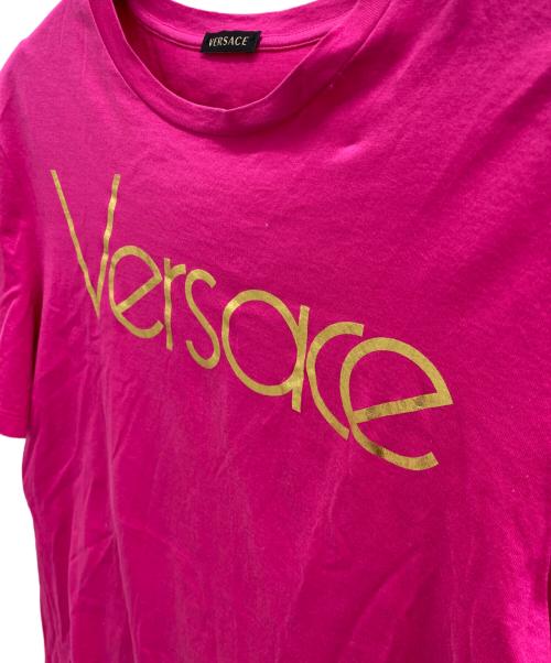 VERSACE（ヴェルサーチェ）VERSACE (ヴェルサーチェ) 半袖カットソー ピンク サイズ:38の古着・服飾アイテム