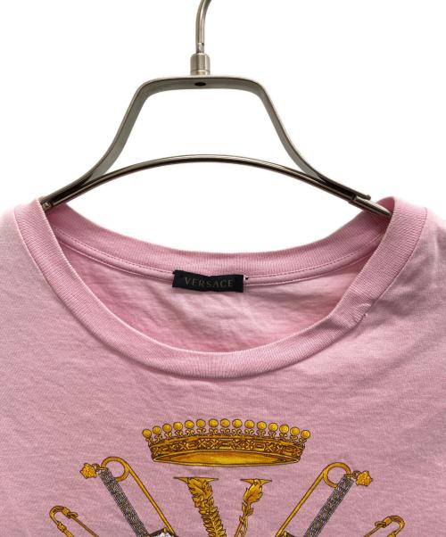 VERSACE（ヴェルサーチェ）VERSACE (ヴェルサーチェ) 半袖カットソー ピンク サイズ:38の古着・服飾アイテム