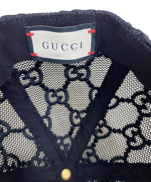 GUCCI（グッチ）GUCCI (グッチ) キャップ ブラック サイズ:M 57の古着・服飾アイテム