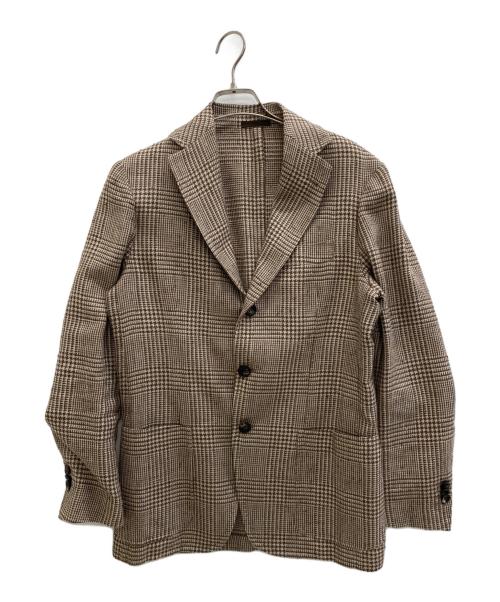SANTORIO（サントーリオ）SANTORIO (サントーリオ) テーラードジャケット ブラウン サイズ:46の古着・服飾アイテム