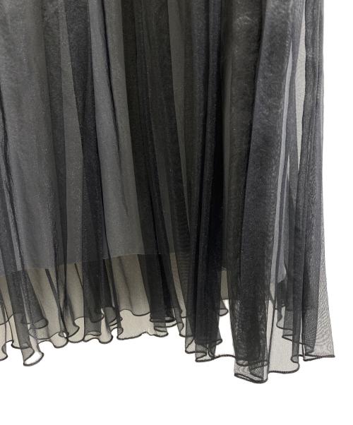 TO BE CHIC（トゥービーシック）TO BE CHIC (トゥービーシック) チュールスカート ブラック サイズ:40の古着・服飾アイテム