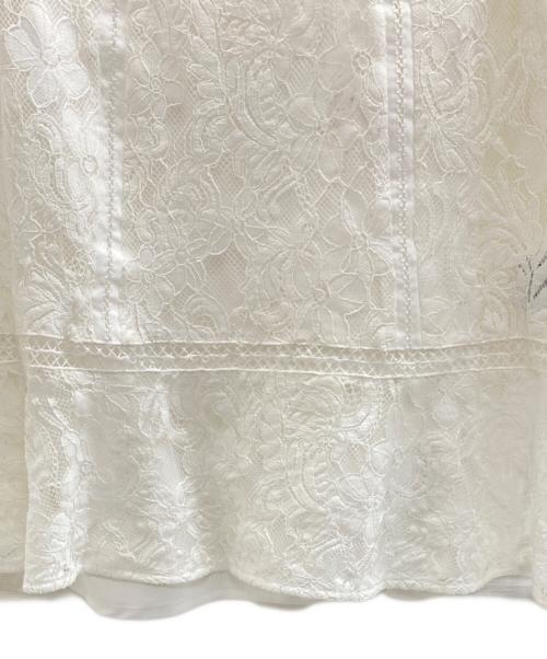 GRACE CONTINENTAL（（グレースコンチネンタル）GRACE CONTINENTAL (グレースコンチネンタル) 半袖ブラウス ホワイト サイズ:36の古着・服飾アイテム