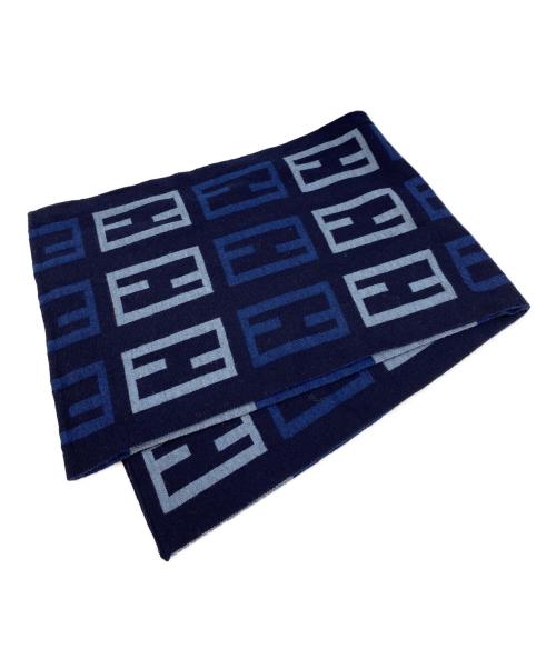 FENDI（フェンディ）FENDI (フェンディ) マフラー ネイビーの古着・服飾アイテム