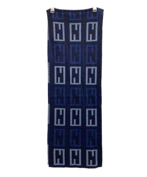 FENDI（フェンディ）FENDI (フェンディ) マフラー ネイビーの古着・服飾アイテム