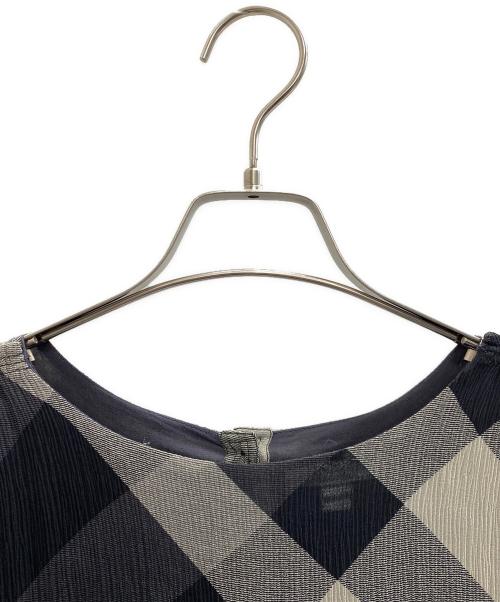 BURBERRY（バーバリー）BURBERRY (バーバリー) ノースリーブ・キャミソールワンピース グレー×ブラック サイズ:164cmの古着・服飾アイテム