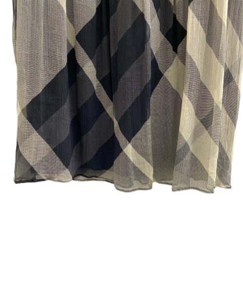 BURBERRY（バーバリー）BURBERRY (バーバリー) ノースリーブ・キャミソールワンピース グレー×ブラック サイズ:164cmの古着・服飾アイテム