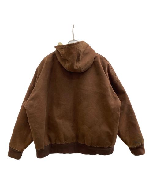 KAMIYA（カミヤ）KAMIYA (カミヤ) 2023AW Boro Zip Hoodie ブラウン サイズ:Mの古着・服飾アイテム